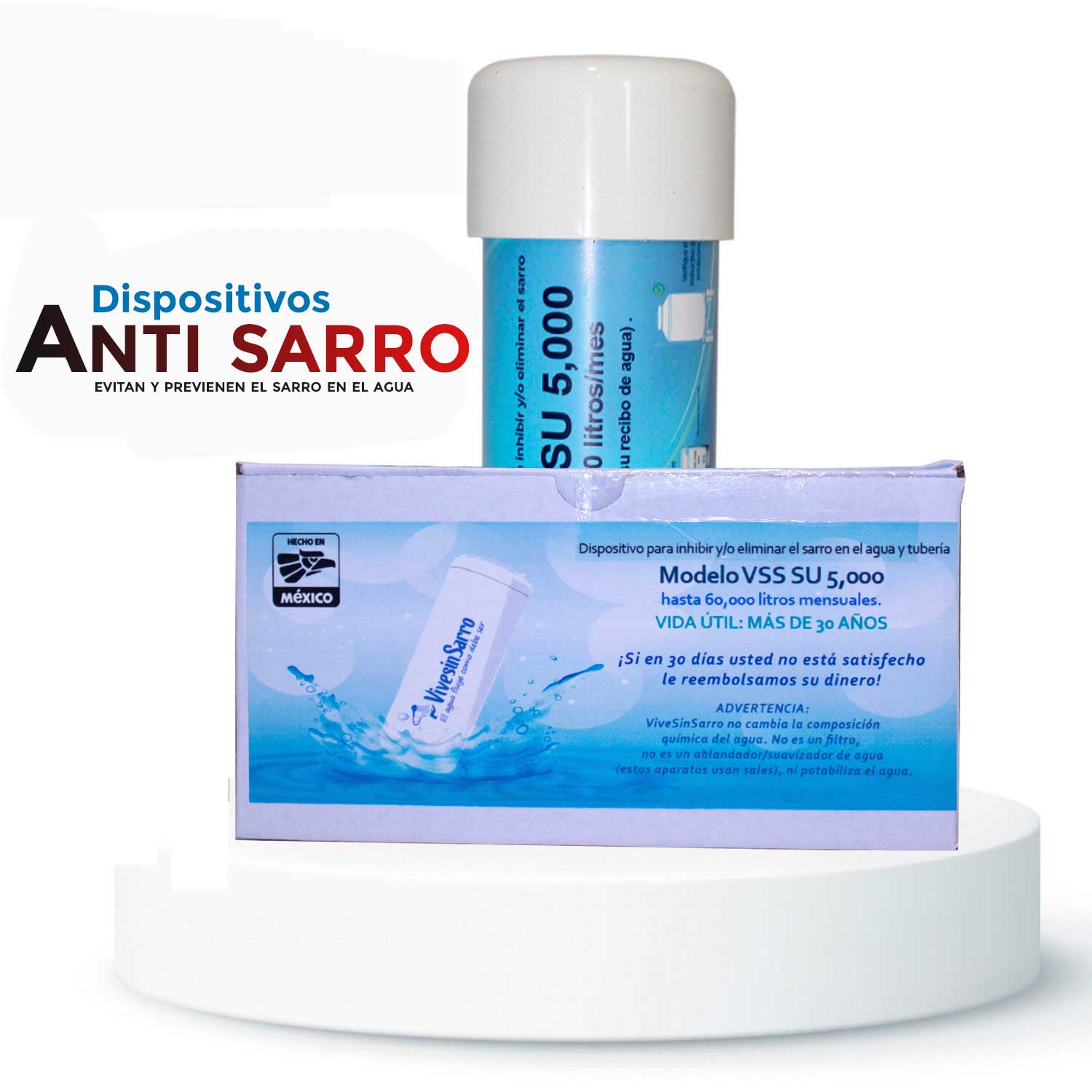 VSS SU 5,000 Dispositivo anti sarro para prevenir y eliminar el sarro en el agua.