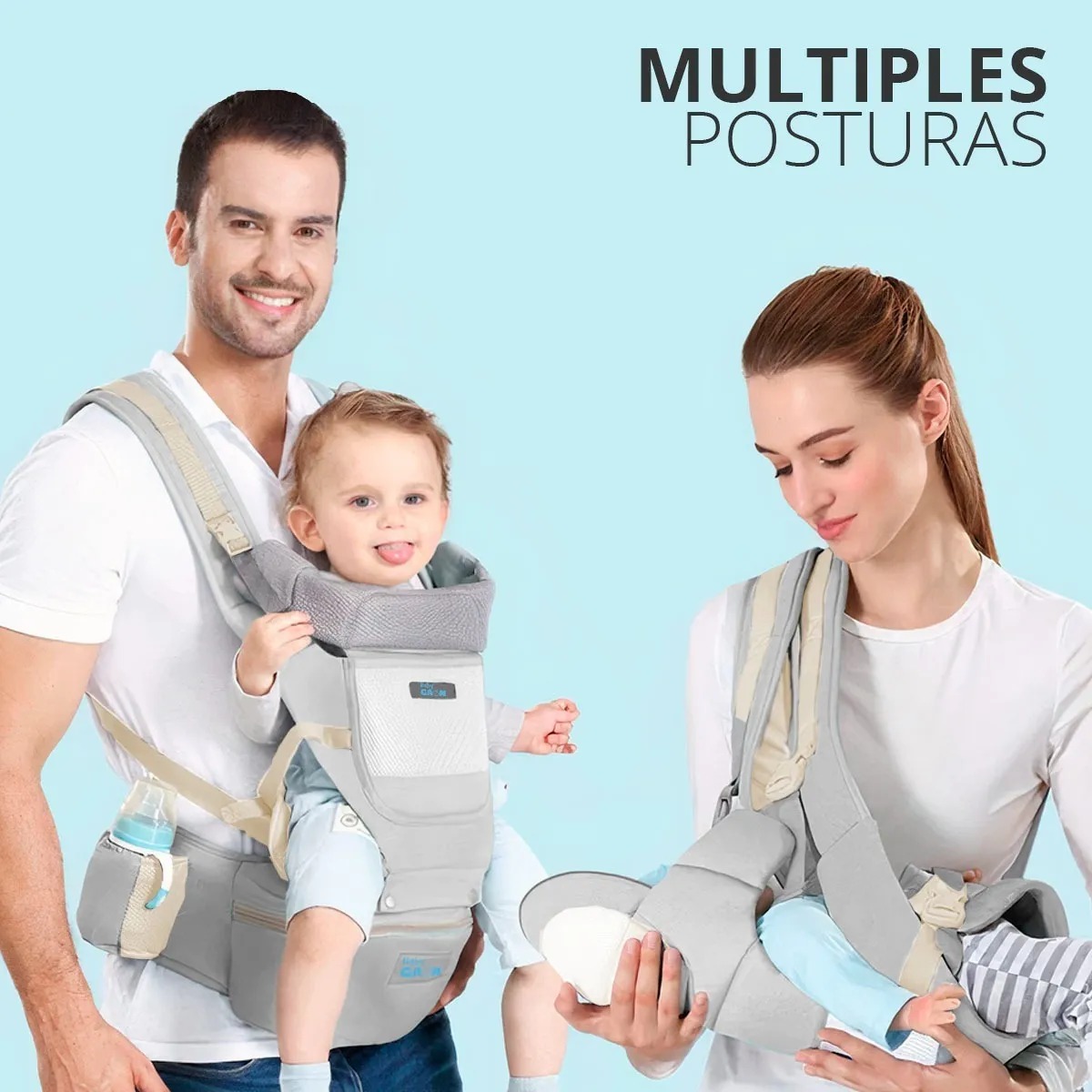 Cangurera Porta Bebe  Mochila Porteo Ergonómica Porta bebes 4 En 1