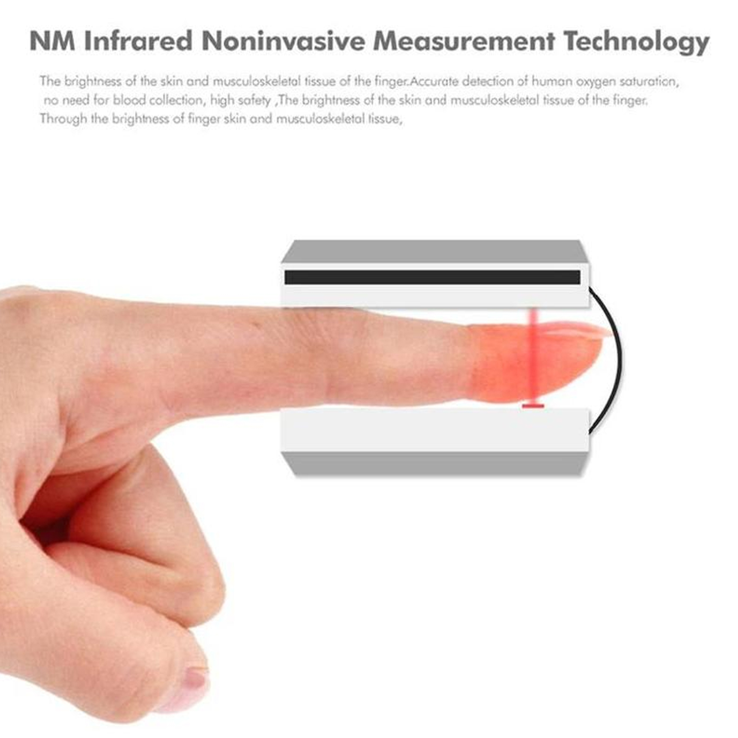 Oxímetros recargables MXOXK-001-27 1Pza Rojo Rango de Medición 70porciento -99porciento Spo2 30 240BPM mas menos 2BPM o mas menos 2porciento PR, OxiKid