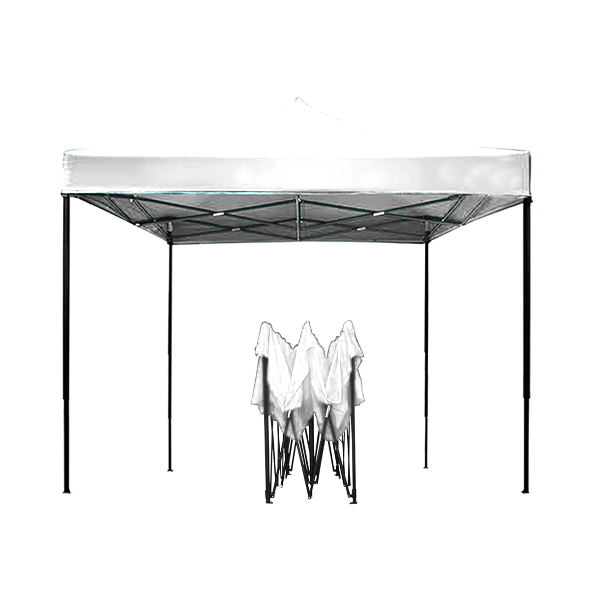 Toldo Carpa Plegable Blanco 3x3 Plegable Impermeable  VANLIG