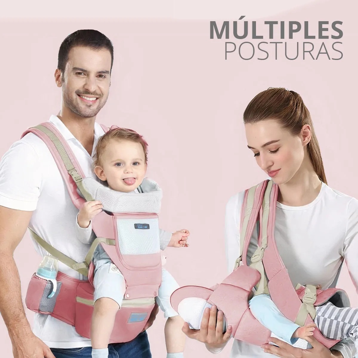 Cangurera Bebe Porta bebes Mochila Porteo Ergonómica 4 En 1 Gaon