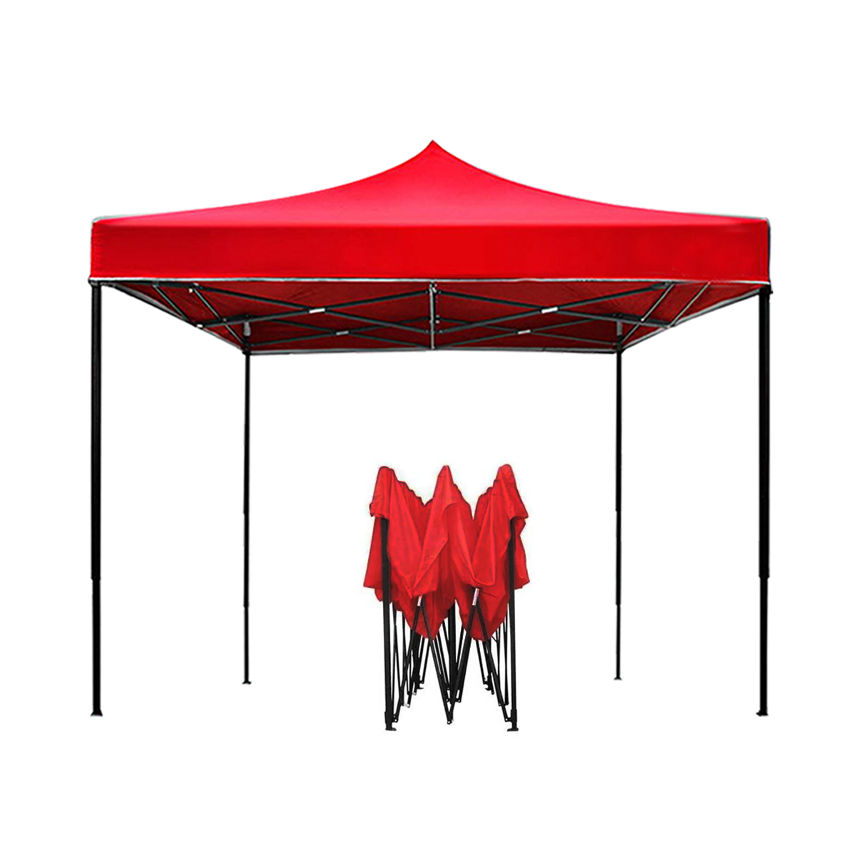 Carpas plegables CarpaPro® Light de 3x3 m - ROJO