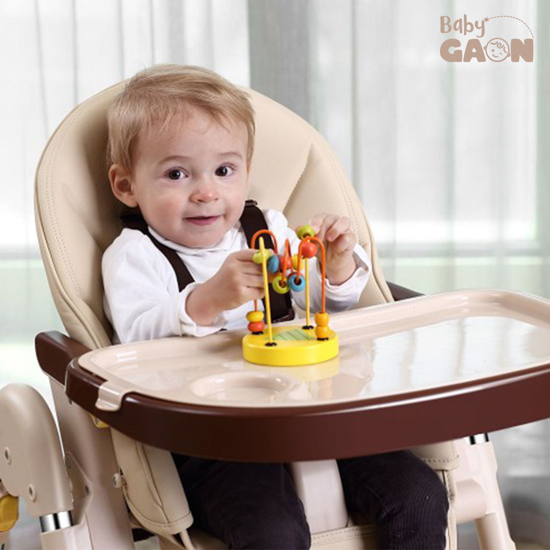 Silla Periquera Bebe Alta Plegable Para Comer Con Charola Gaon