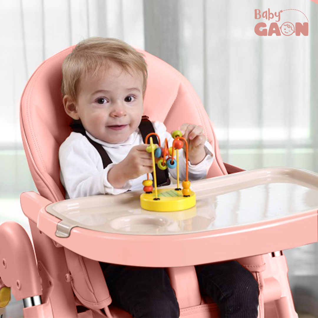 Silla Periquera Alta Para Bebe Plegable Para Comer Con Charola