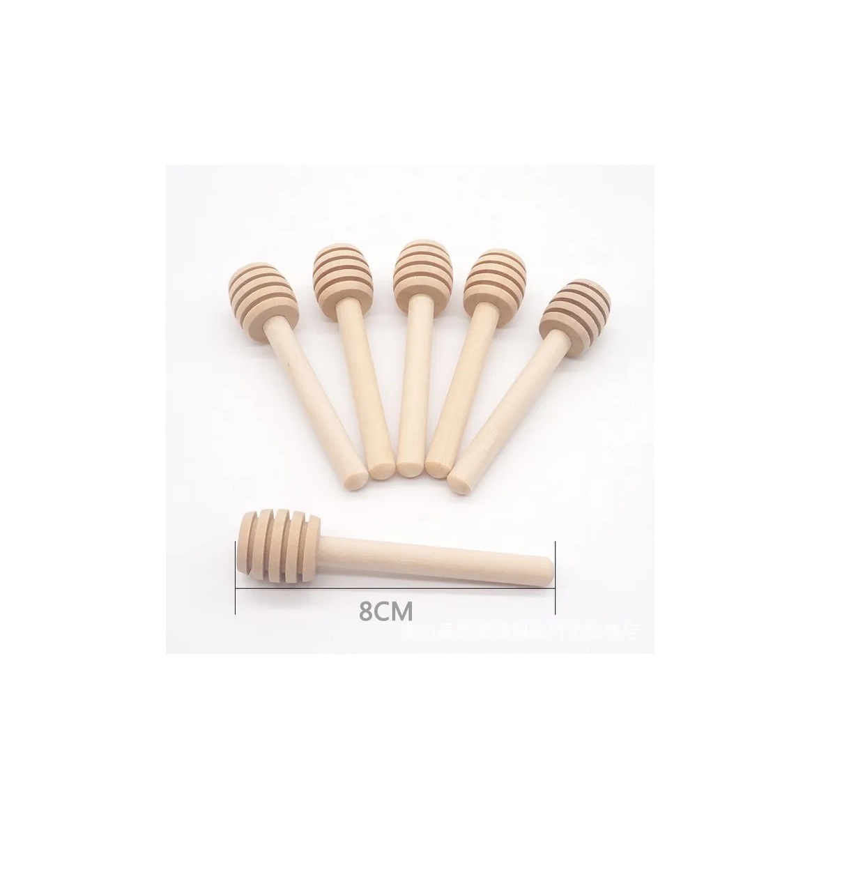 10 Cucharas Palitos Mieleras Madera Miel Agitador 8 Cm Mini