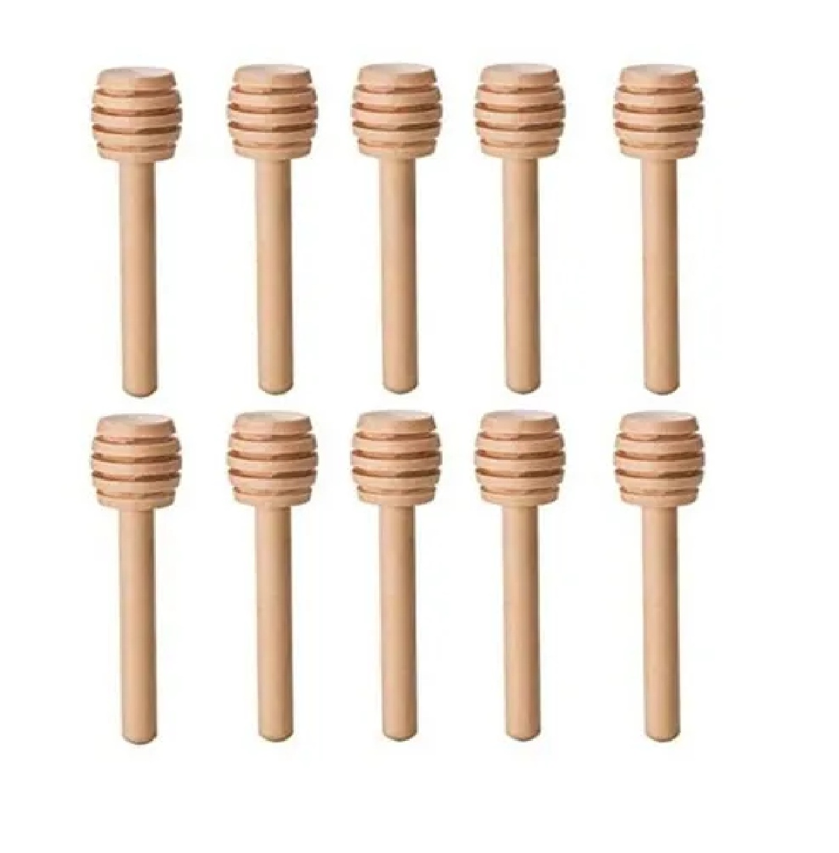 10 Cucharas Palitos Mieleras Madera Miel Agitador 8 Cm Mini