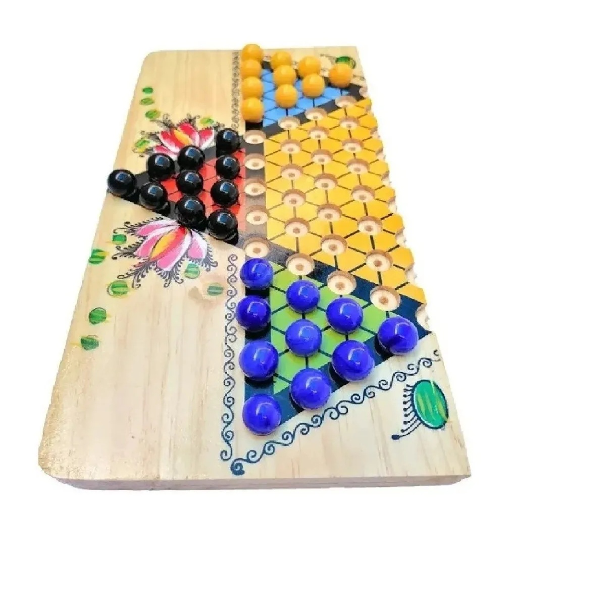 Damas Chinas Juego De Mesa Artesanal Madera 