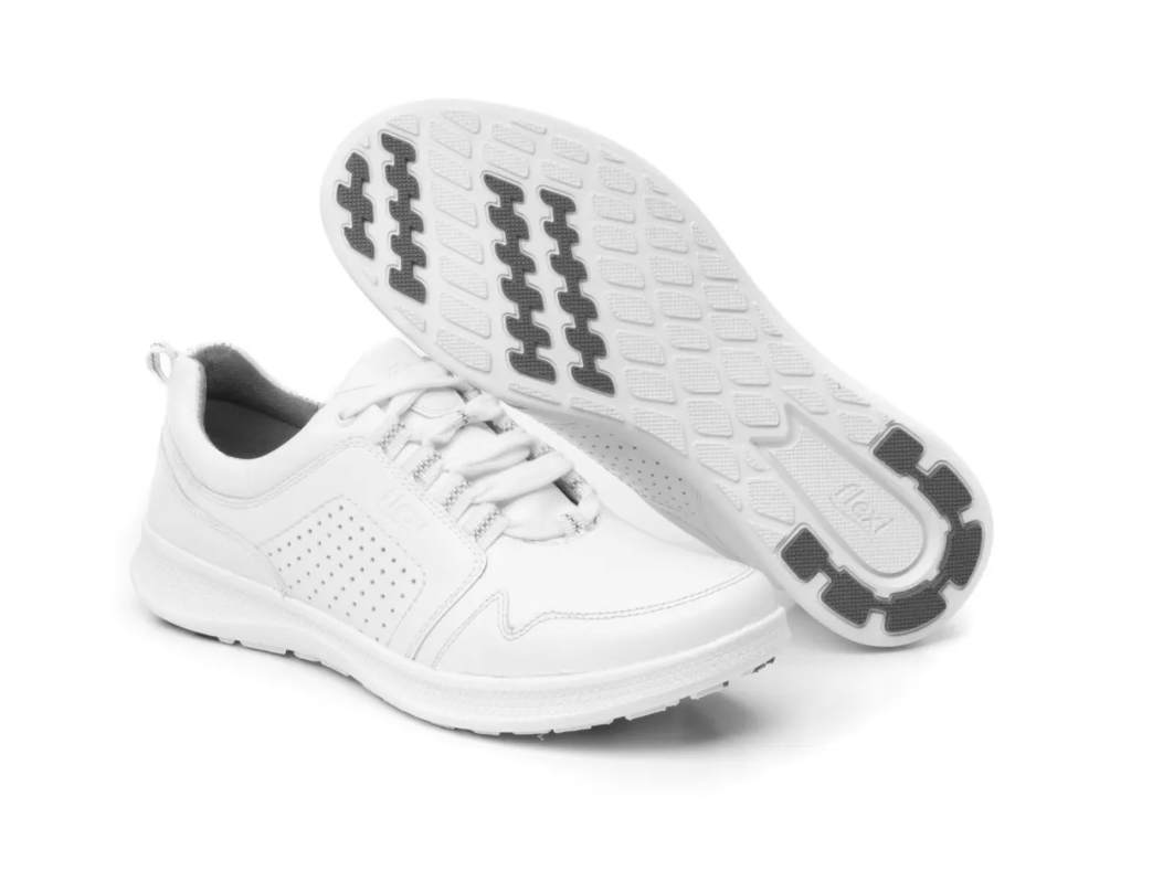 Tenis Dama Flexi Deportivos Blanco Piel 101306