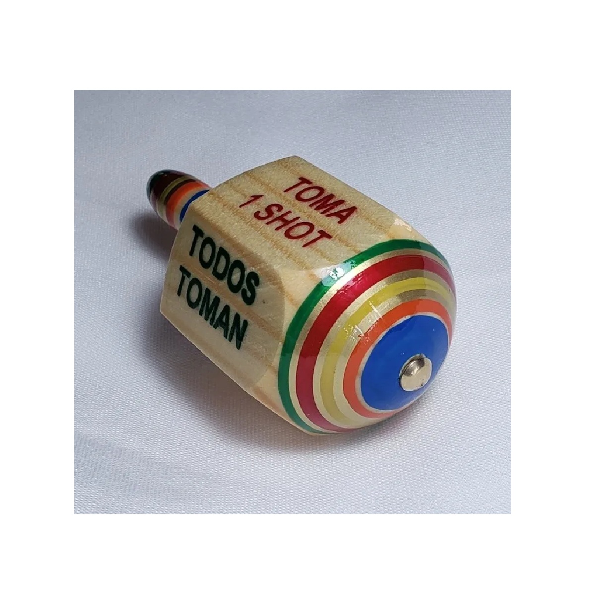 Pirinola Toma Todo De Beber Shot Madera Juego De Mesa 