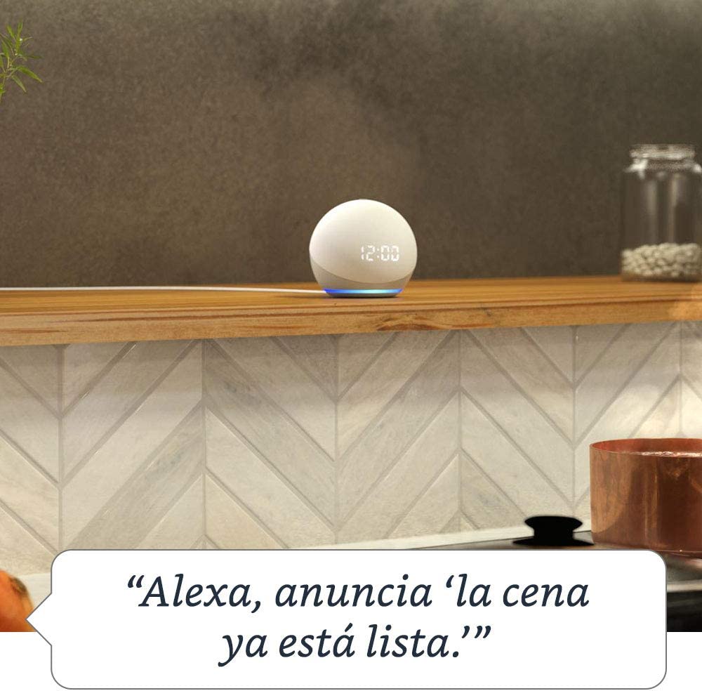 Echo dot 5ta Generacion con Reloj