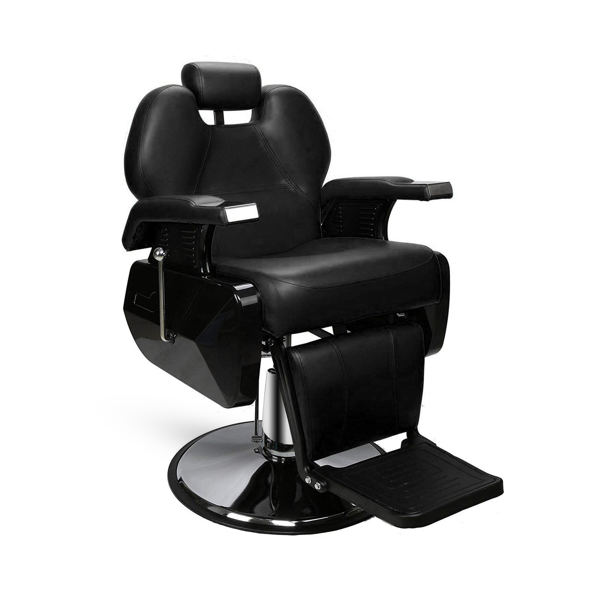 Silla Sillon de Barberia Peluqueria Estilista Uso Rudo Negro