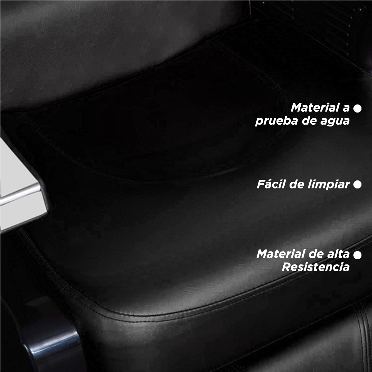 Silla Sillon de Barberia Peluqueria Estilista Uso Rudo Negro