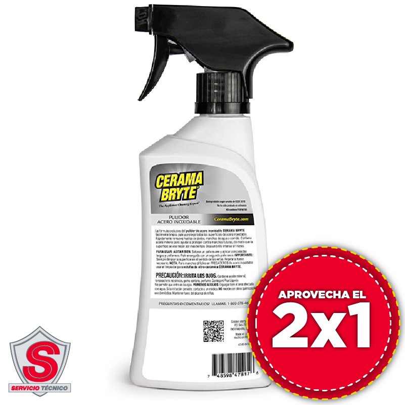 Pulidor Para Acero Inoxidable - Cerama Bryte - 2x1