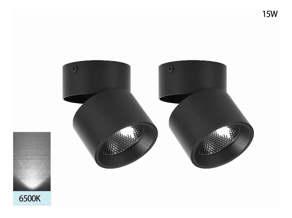 2 Lámparas Led De Techo Luminario Dirigible 6500K 