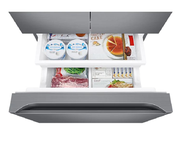 Refrigerador Samsung RF22A4010S9/EM 22 Pies 3 Puertas Silver 