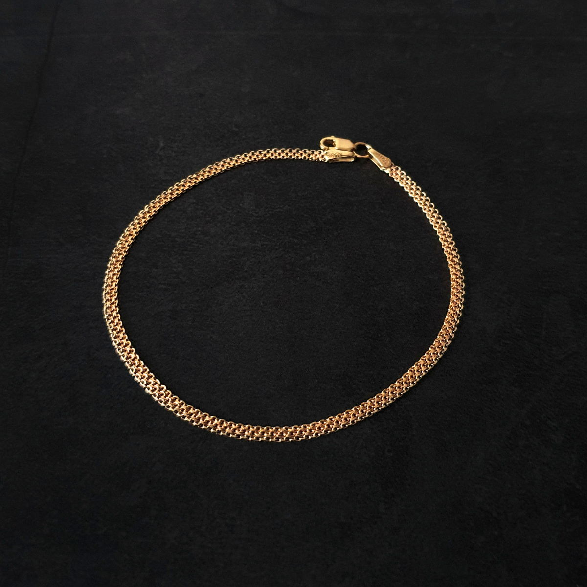 Esclava de oro 10k Hombre Florentino, oro amarillo, rosa y blanco. Incluye certificado y caja de regalo