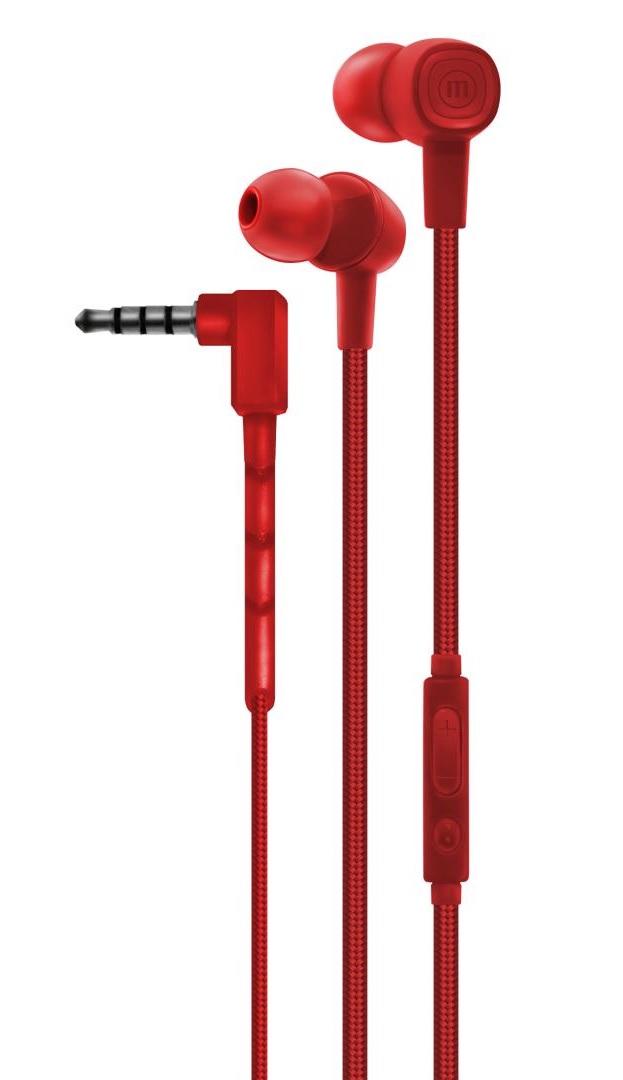 Audifonos Maxell / Alambricos SIN-8 /348343 /SOLID2 + EARPHONES / Rojos