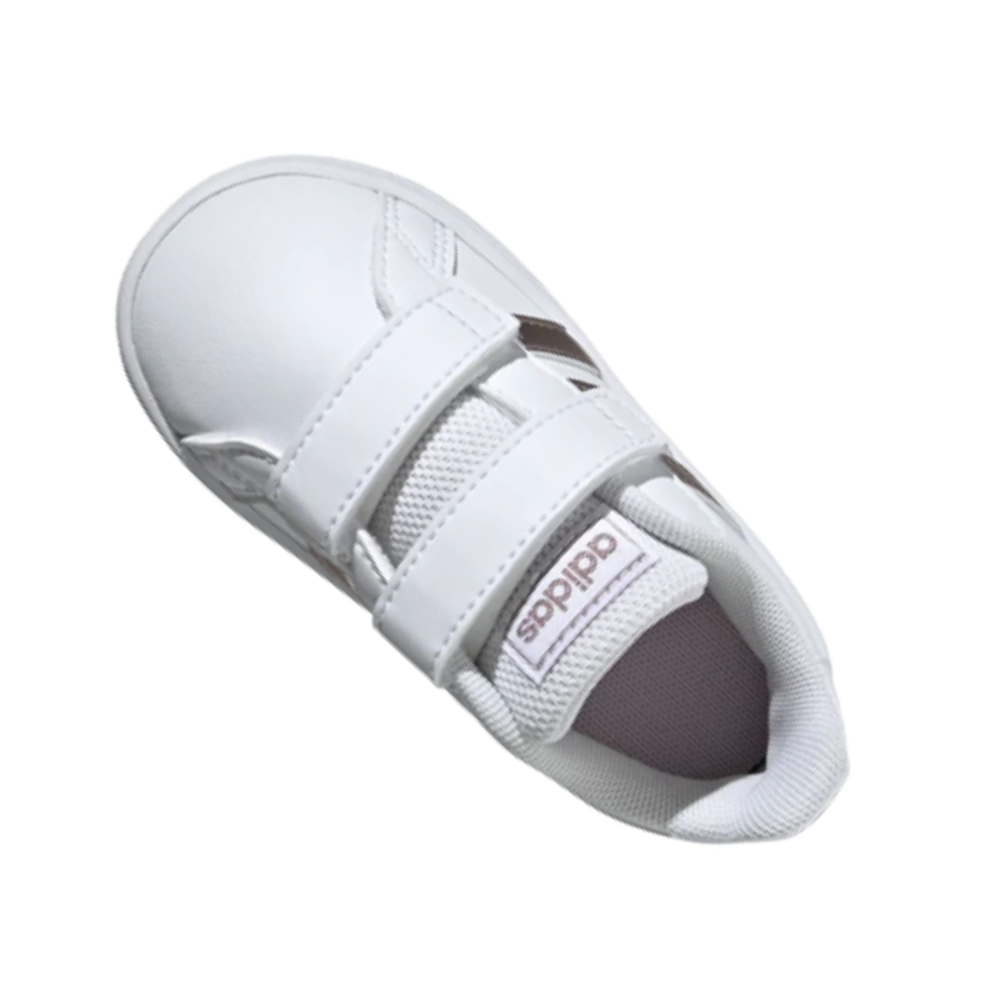 Tenis Adidas Grand Court Bebé Blanco con Dorado Originales EF0116