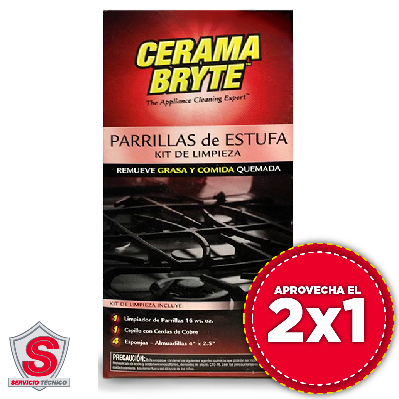 Kit Limpiador Para Parrillas De Estufa - Cerama Bryte 2x1