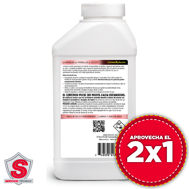 Kit Limpiador Para Parrillas De Estufa - Cerama Bryte 2x1