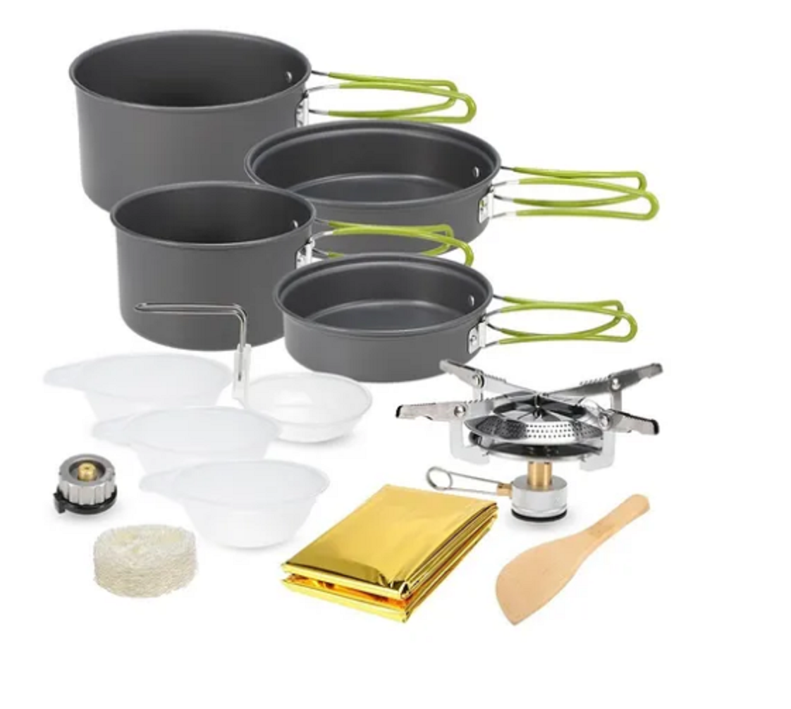 15 Piezas De Utensilios De Cocina Campamento Equipo
