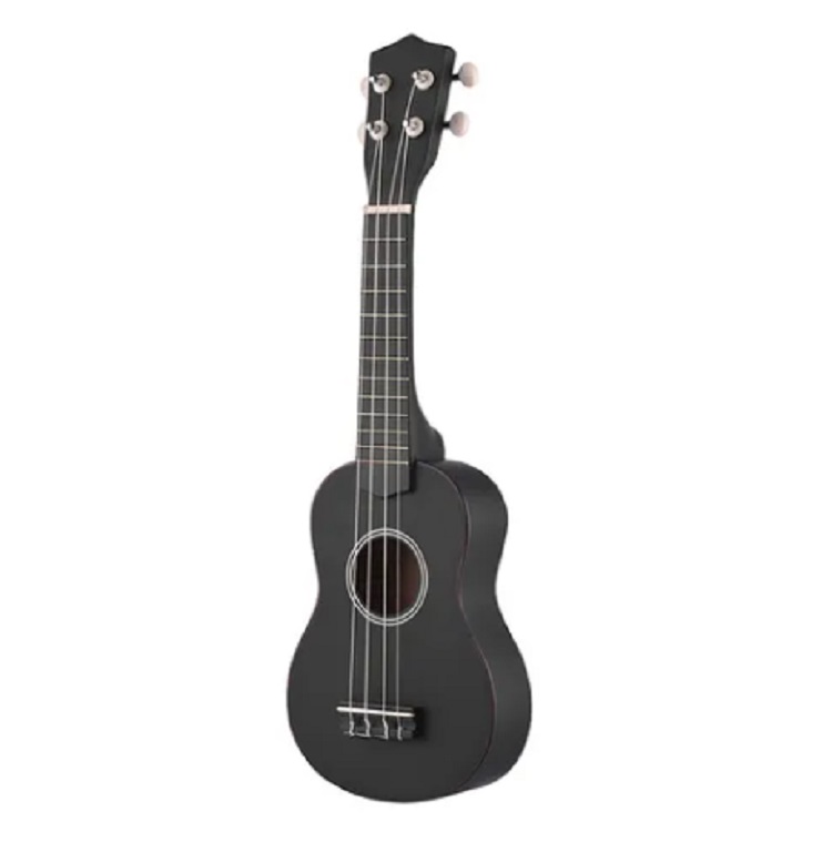 Ukelele Soprano Acústico De 21 Pulgadas Para Niño Negra