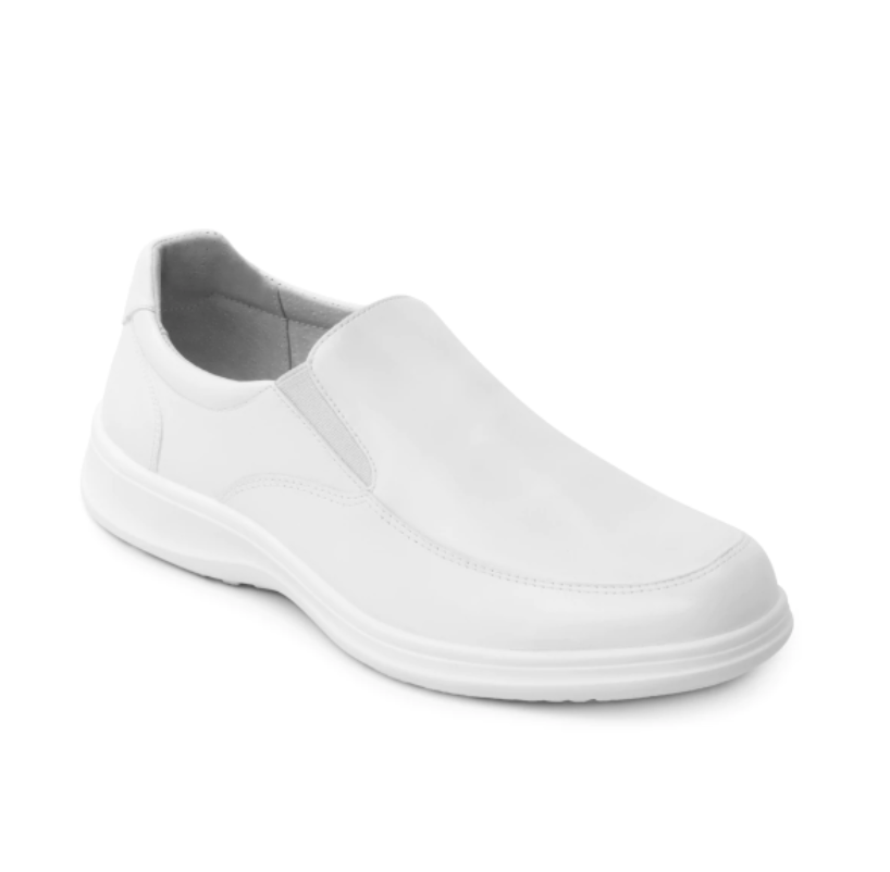 Slip On Liso Flexi Para Hombre Estilo 63209 Blanco