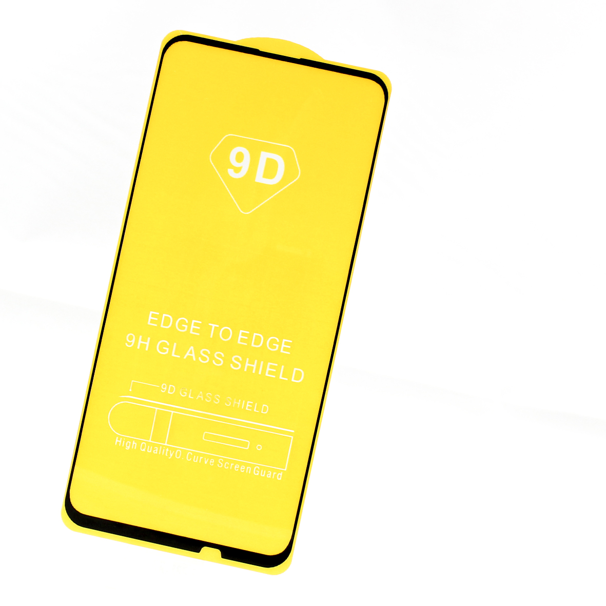 Protector de Pantalla Mica Cristal 9D para HUAWEI Y9 PRIME 2019 con Marco Color Negro