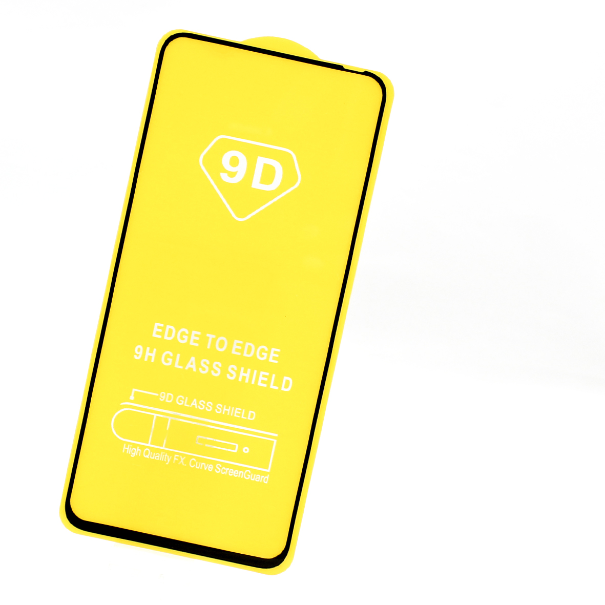 Protector de Pantalla Mica Cristal 9D para HUAWEI Y9A con Marco Color Negro
