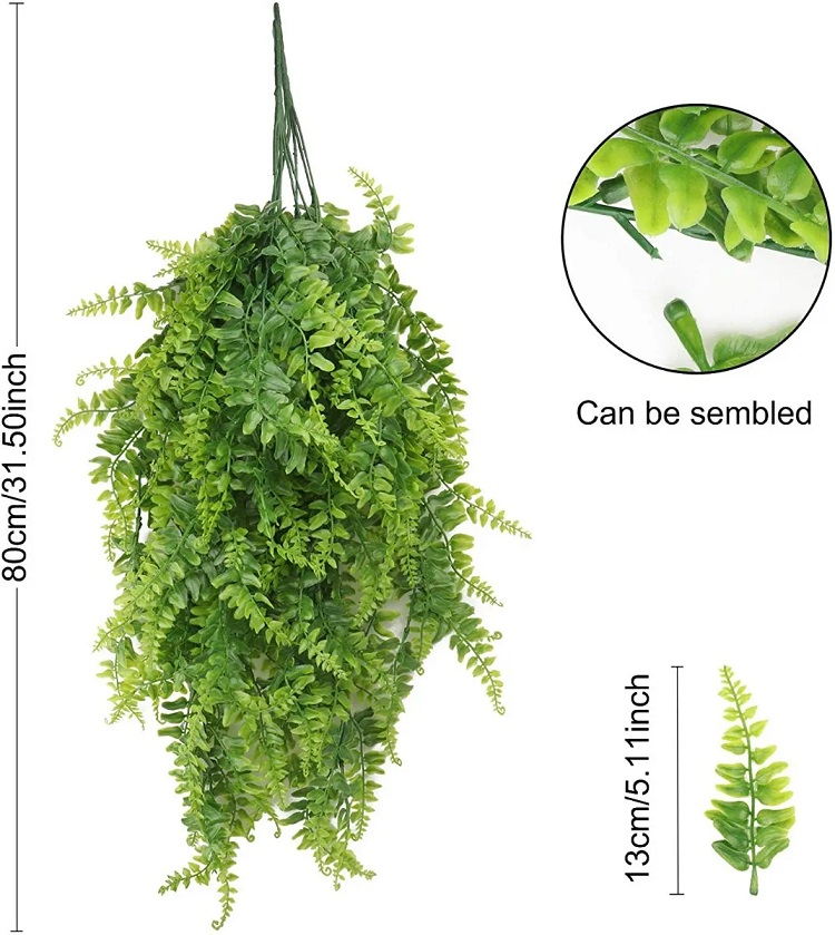 Follaje Artificial Colgante Largo Helecho