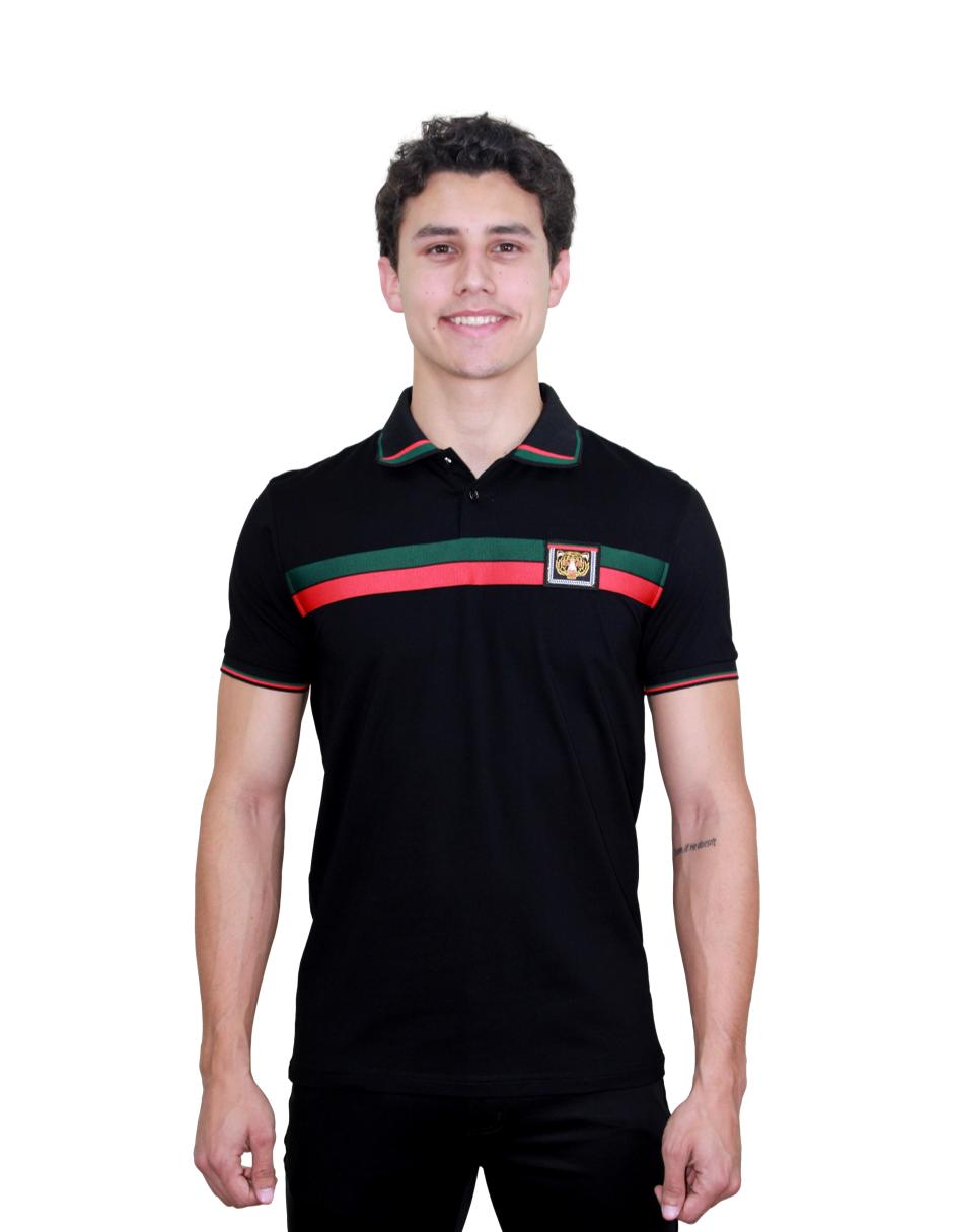 Playera Polo Para Hombre Marca Pavini P-2023-BLACK