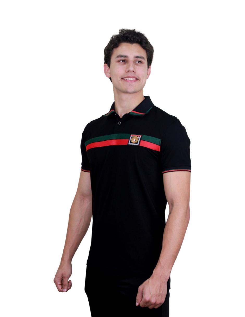 Playera Polo Para Hombre Marca Pavini P-2023-BLACK