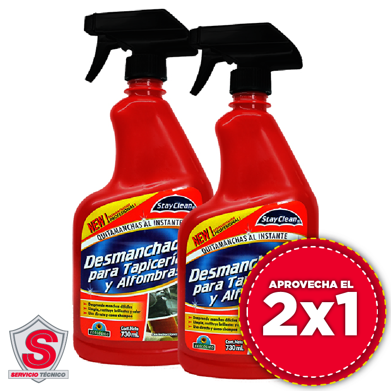 Limpieza Al Instante Para Alfombras Y Tapicería - 2x1