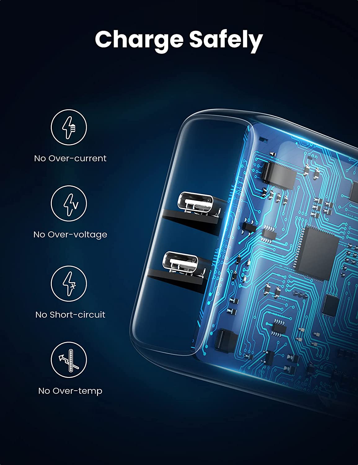 Cargador Carga Rapida Usb Tipo-c 4 En 1/100w Ugreen