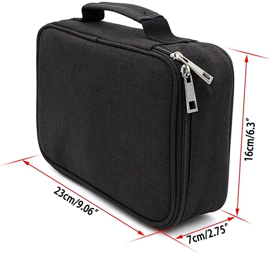 Cartuchera Para Escuela Con 72 Espacios Color Negro