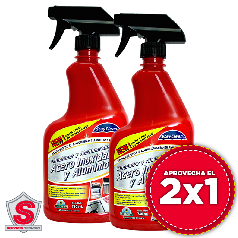 Limpiador Y Abrillantador De Acero Inoxidable 2x1