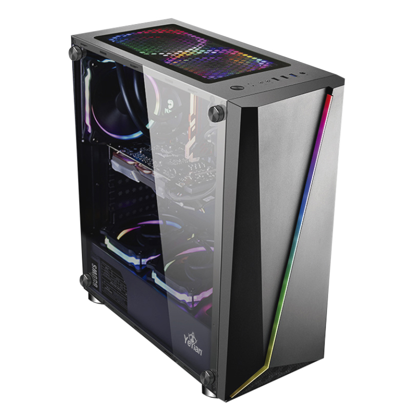 Gabinete Yeyian Armageddon 2200 MOD, Full-Tower, ATX, USB 3.0, sin Fuente, Negro