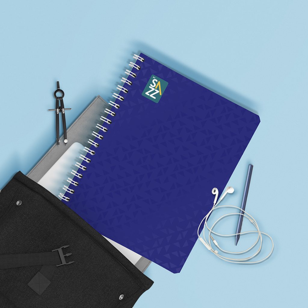 5 Cuadernos Prof Sazz Classic Doble Espiral 100 Hojas Raya