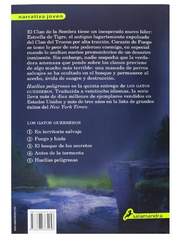 Los gatos guerreros: Huellas peligrosas. Vol. 5: Los cuatro clanes Autor  Erin Hunter