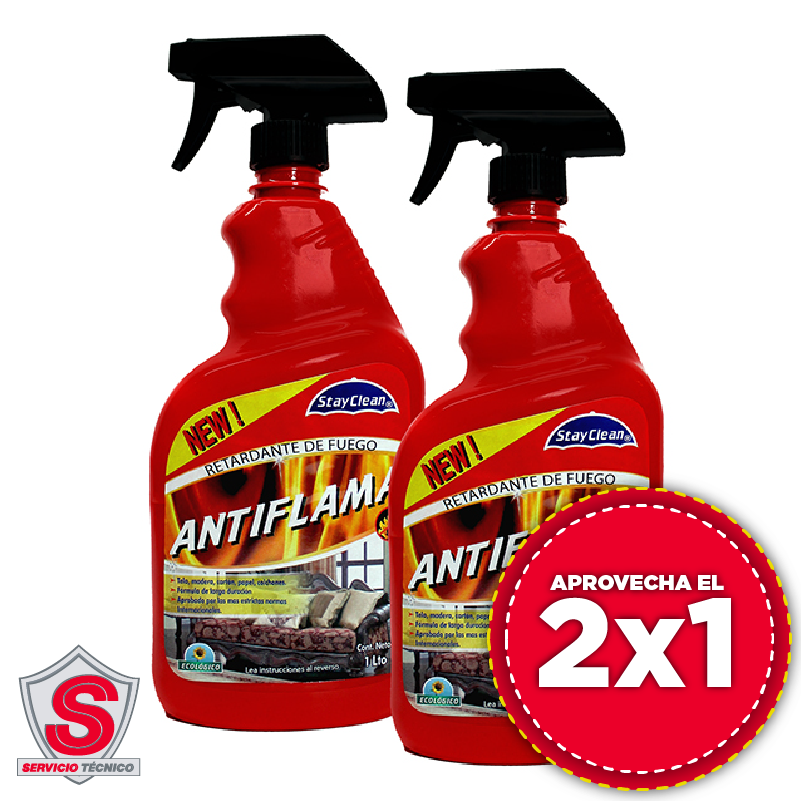 Antiflama - Retardante De Fuego - Stay Clean - 2x1