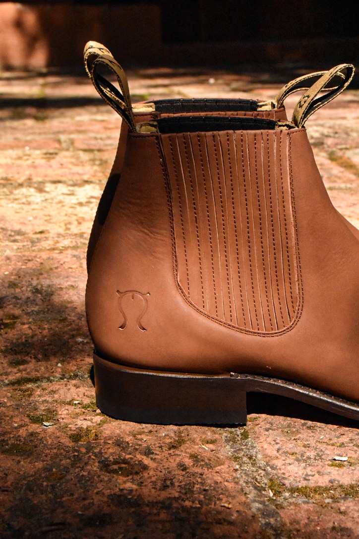 Botin Charro piel acabado crazy (grasso)