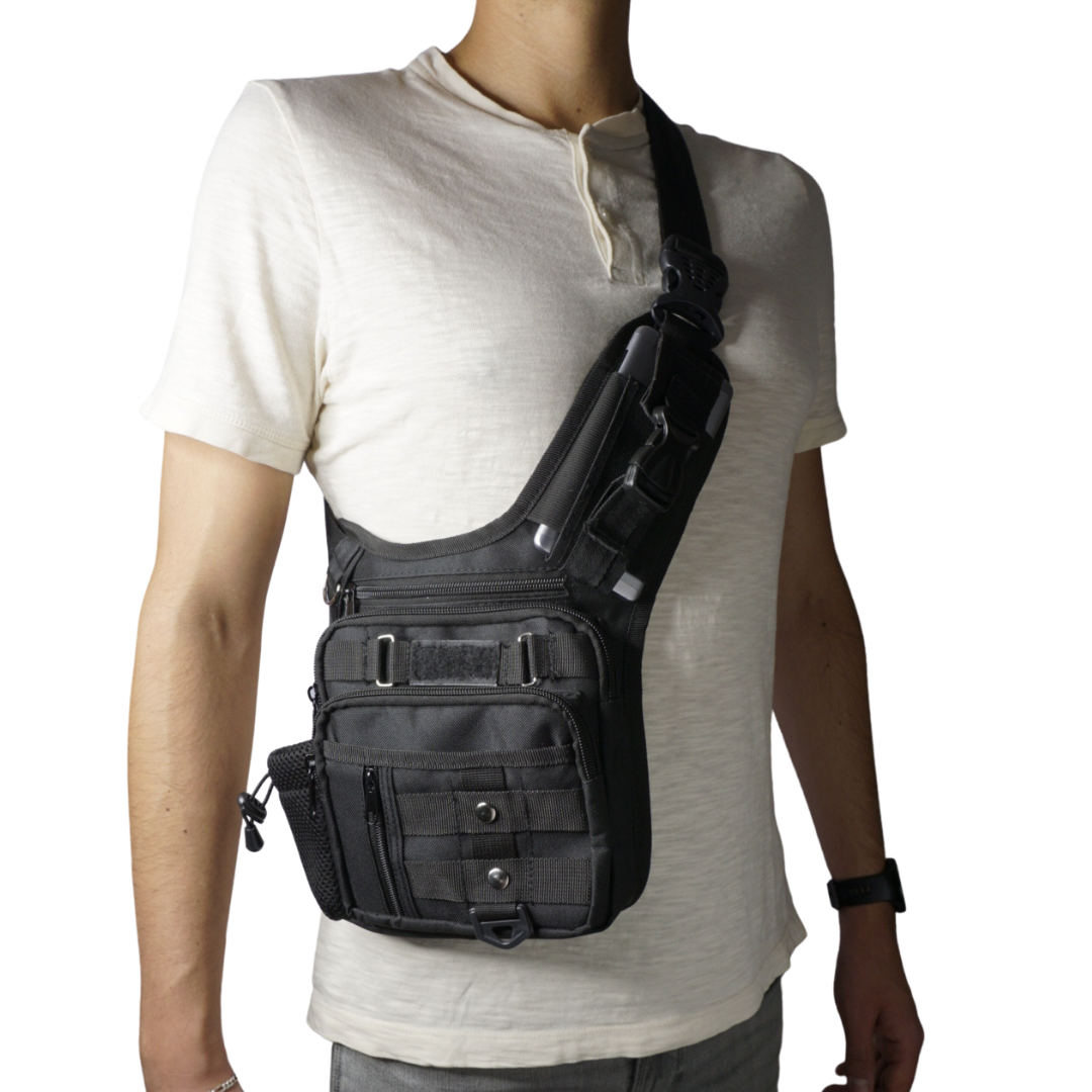 Bandolera Mariconera Mochila Lateral con Porta Celular