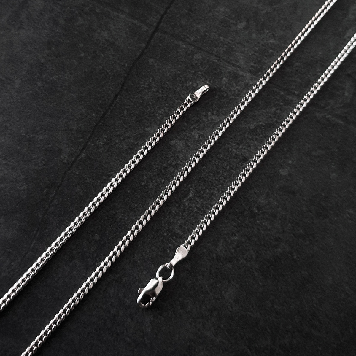 Cadena de plata .925 hombre cubana. Incluye certificado y caja de regalo