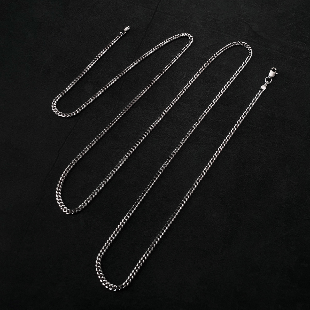 Cadena de plata .925 hombre cubana. Incluye certificado y caja de regalo