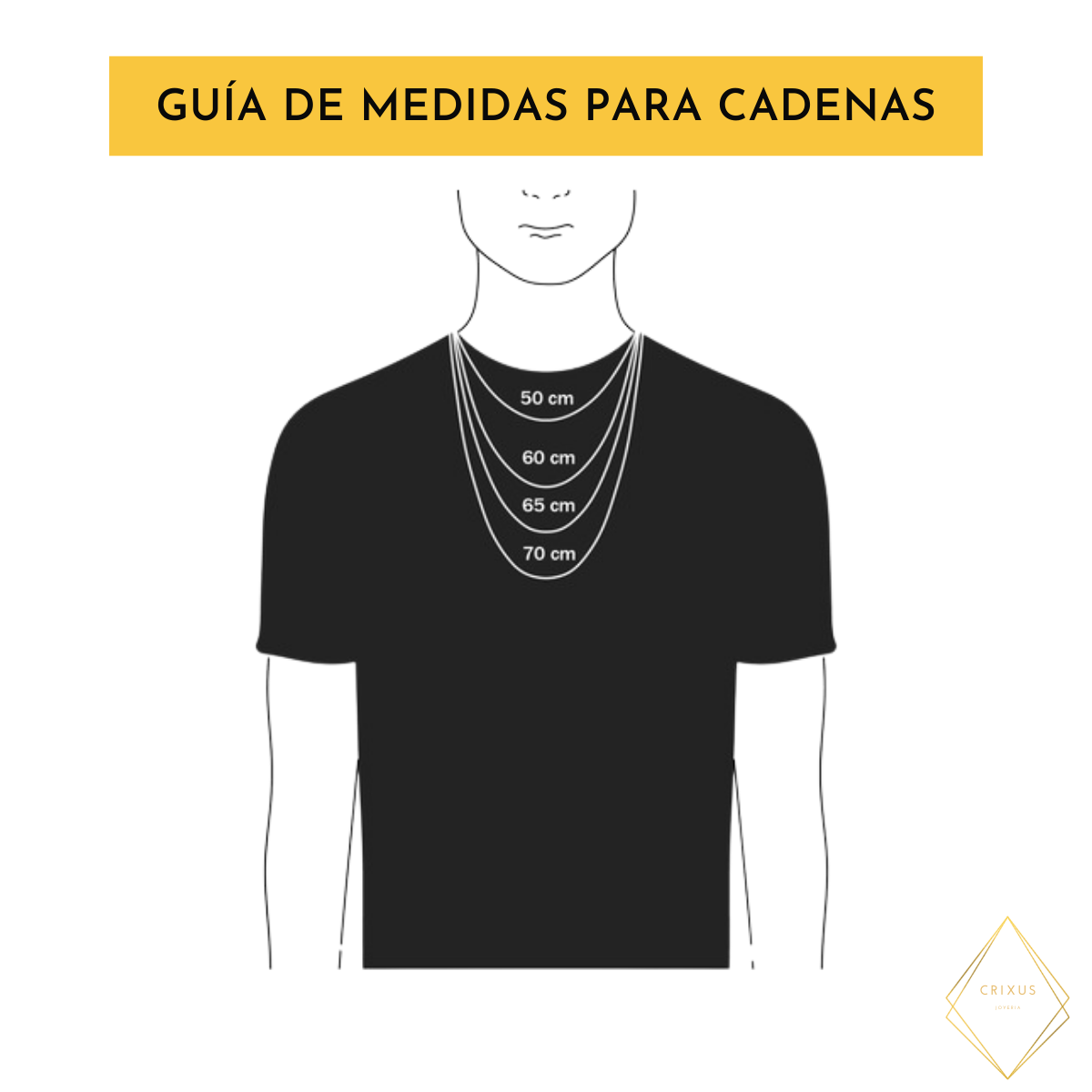 Cadena torzal de plata .925 con baño de rodio para hombre. Incluye certificado y caja de regalo.