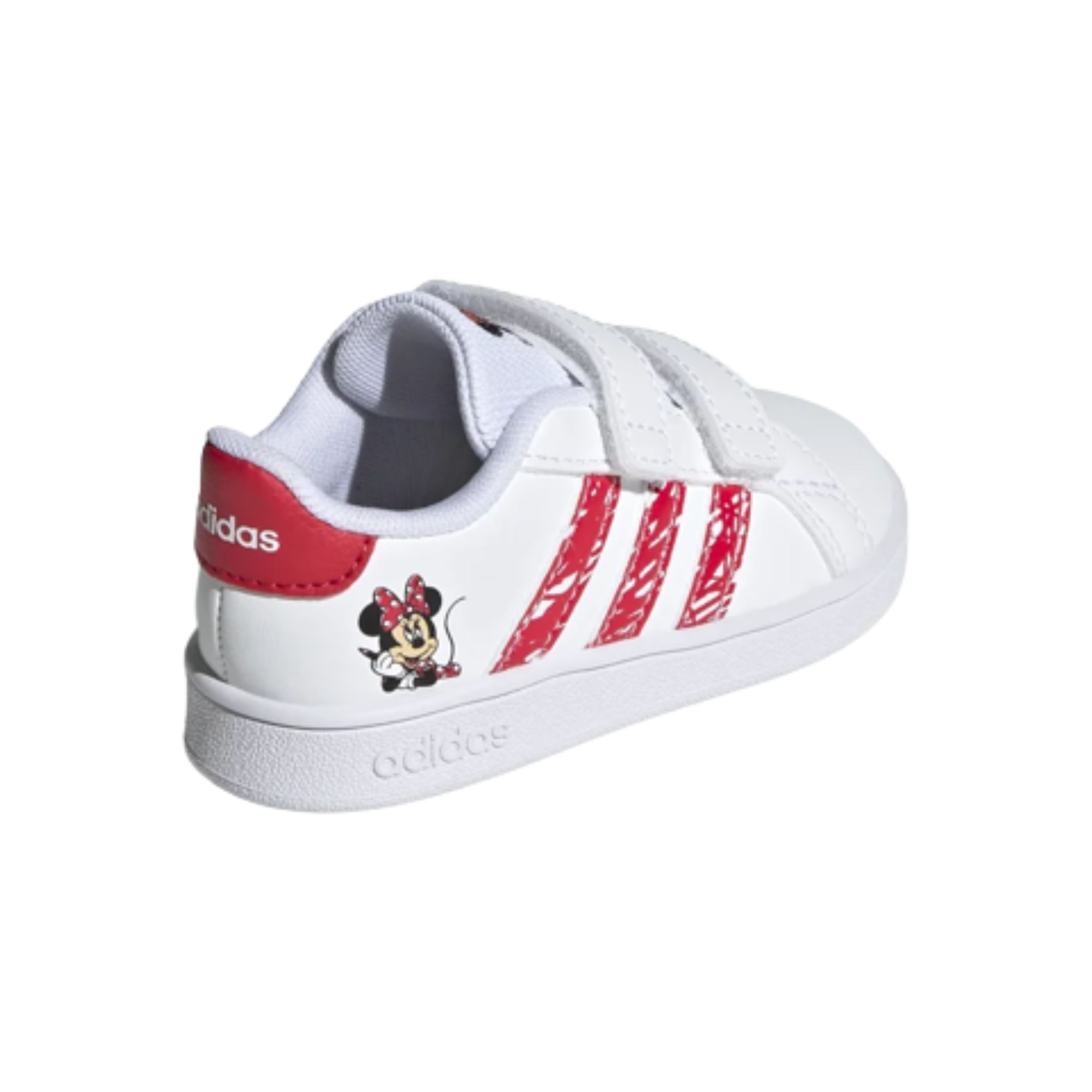 Tenis Adidas X Disney Minnie Mouse Grand Court Blanco con Rojo Originales GY8011 