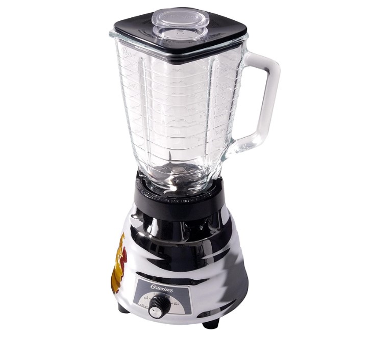 Licuadora Clasica Oster 450 20 1.25 L Cromada Con Vaso De Vidrio 127v