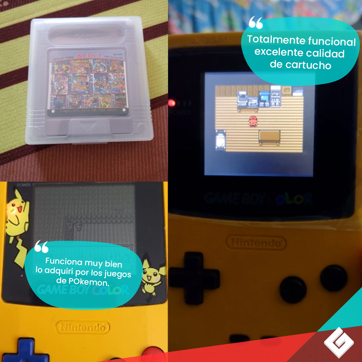 Cartucho Gameboy 108 Juegos Gameboy Color Nintendo Multijuegos 