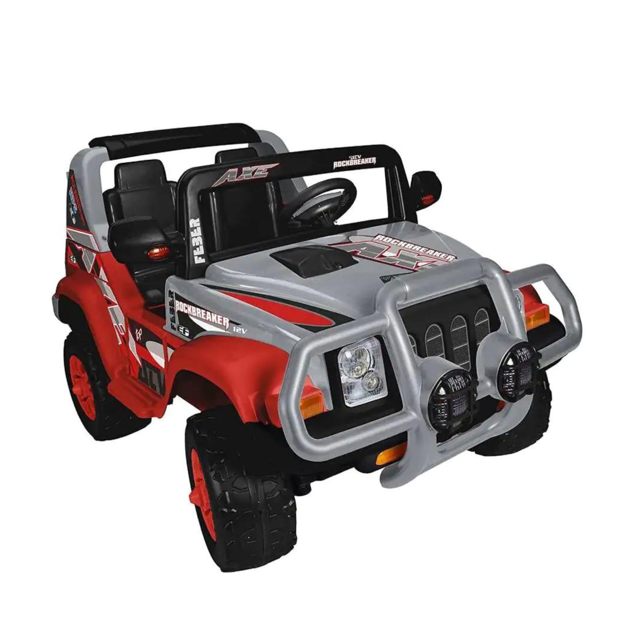 Montable Eléctrico Niños con Tumba Burros Explorer Energy Feber Rojo