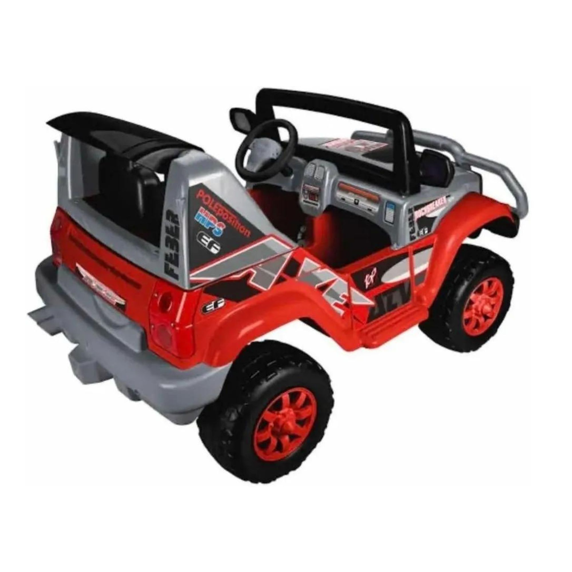 Montable Eléctrico Niños con Tumba Burros Explorer Energy Feber Rojo